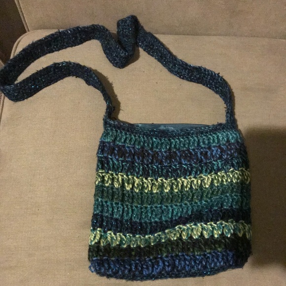 Sweater Knit Crossed Bag - Picture 2 of 2